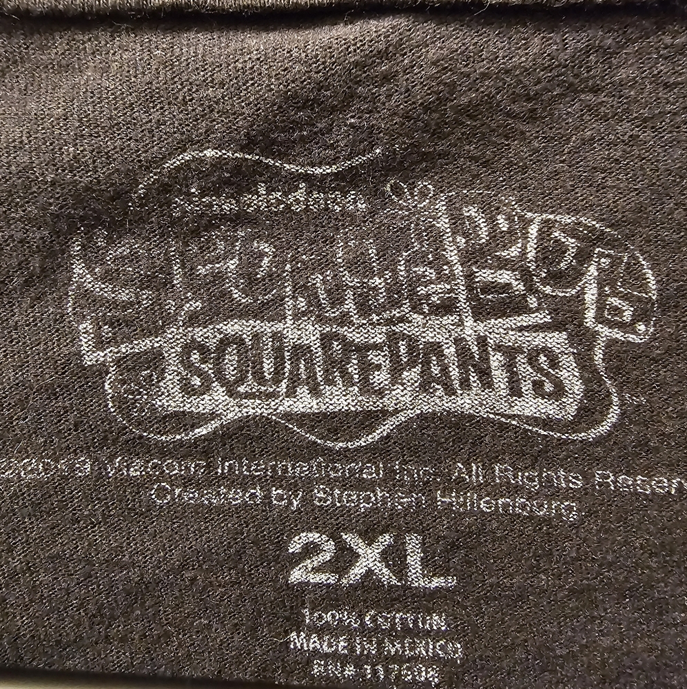 SpongeBob Shirt Black 2XL - Picture 4 of 4